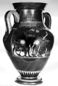 AMPHORA, BELLY, TYPE A (ATHENIAN, BLACK-FIGURE)