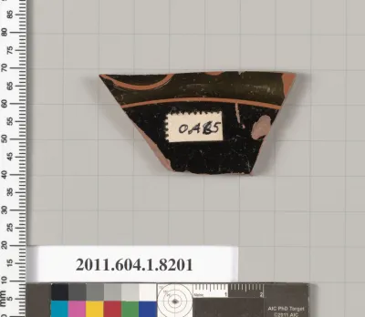 Terracotta fragment of a kylix (drinking cup)