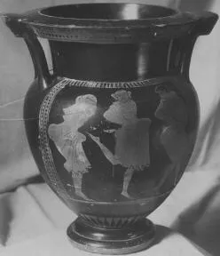 KRATER, COLUMN (ATHENIAN, RED-FIGURE)