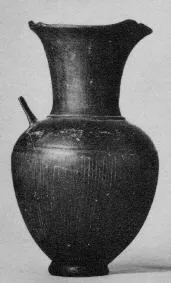 OINOCHOE (ETRUSCAN, BUCCHERO)
