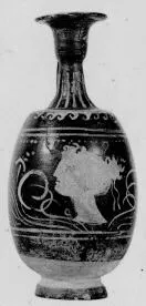 LEKYTHOS, SQUAT (SOUTH ITALIAN, GNATHIAN, BLACK GLAZE)