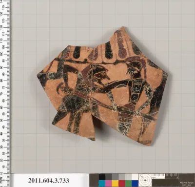 Terracotta fragment of a neck-amphora (jar)