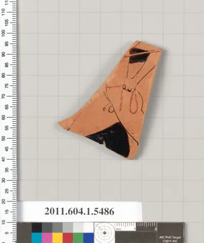 Terracotta fragment of a kylix (drinking cup)