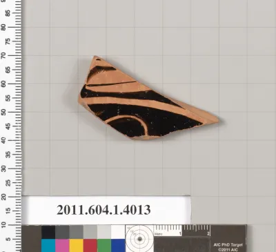 Terracotta fragment of a kylix (drinking cup)