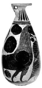 ALABASTRON (ETRUSCO-CORINTHIAN, BLACK-FIGURE)
