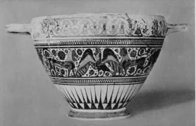 SKYPHOS (CORINTHIAN, BLACK-FIGURE)