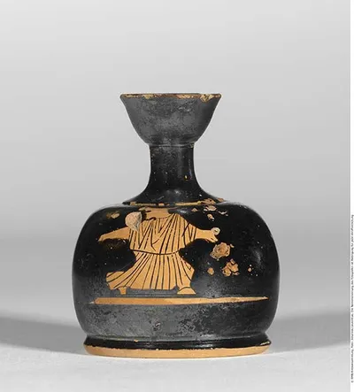 Attisch rotfigurige Bauchlekythos (Aryballos)