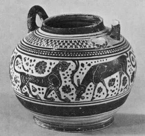PYXIS (CORINTHIAN, BLACK-FIGURE)