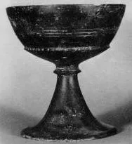 CHALICE (ETRUSCAN, BUCCHERO)