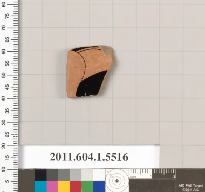 Terracotta fragment of a kylix (drinking cup)