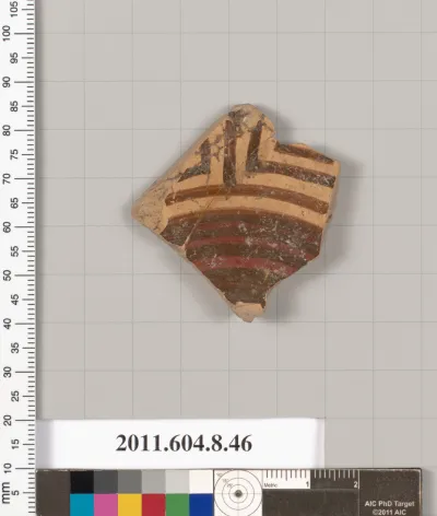 Terracotta fragment of a kylix (drinking cup)