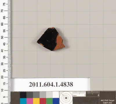 Terracotta fragment of a kylix (drinking cup)