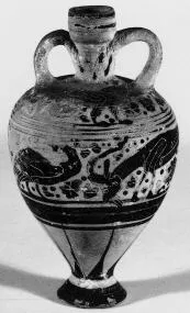 AMPHORISKOS (CORINTHIAN, BLACK-FIGURE)