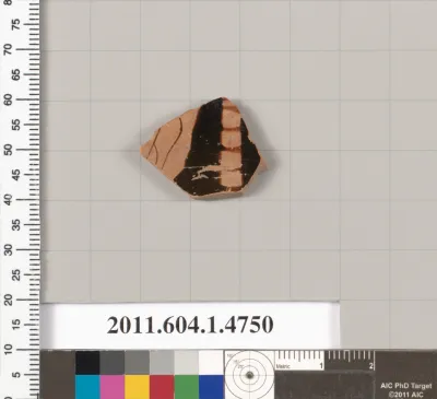 Terracotta fragment of a kylix (drinking cup)