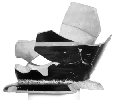 Attic Black-Figure Neck Amphora Fragment (comprised of 6 Joined Fragments)