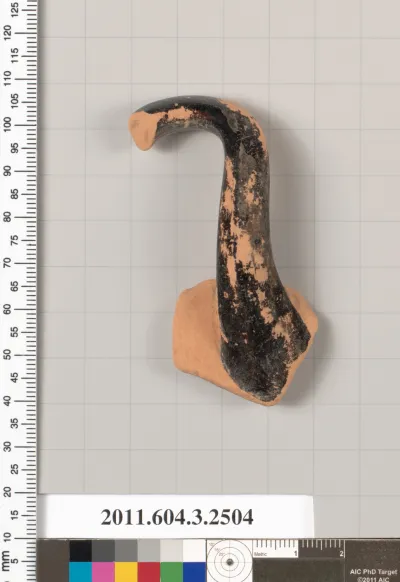 Terracotta fragment of a kylix (drinking cup)