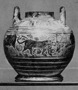 PYXIS (CORINTHIAN, BLACK-FIGURE)