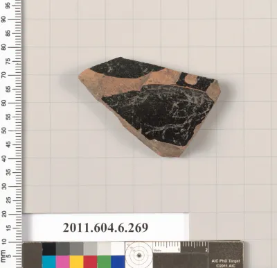 Terracotta fragment of a plate?