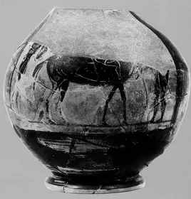 CHOUS, FRAGMENT (ATHENIAN, BLACK-FIGURE)