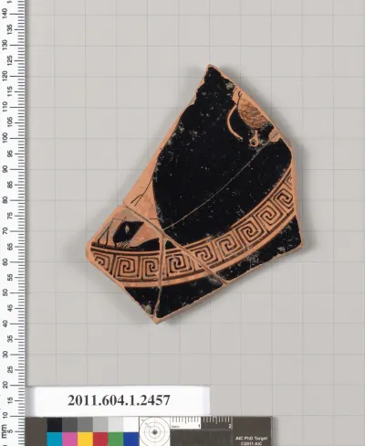 Terracotta fragment of a kylix (drinking cup)