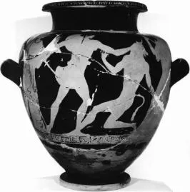 STAMNOS (ATHENIAN, RED-FIGURE)