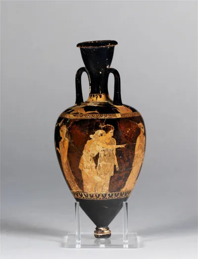 Rotfiguriger Spitzamphoriskos (Attische Miniatur-Spitzamphora)