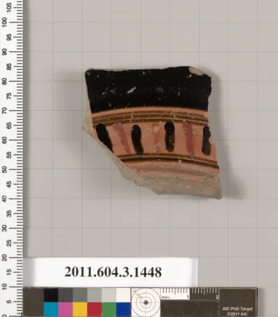 Terracotta fragment of a skyphos (deep drinking cup)