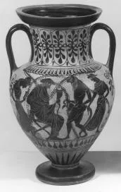 AMPHORA, NECK (ATHENIAN, BLACK-FIGURE)