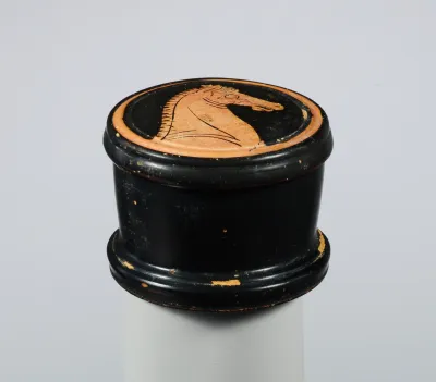 Terracotta pyxis (box)