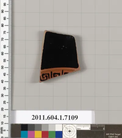 Terracotta fragment of a kylix (drinking cup)