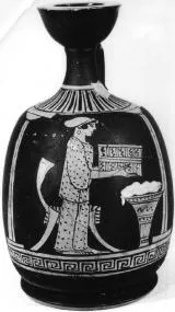 LEKYTHOS, SQUAT (ATHENIAN, RED-FIGURE)