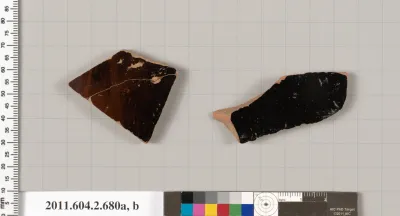 Terracotta fragments of column-kraters (bowls for mixing wine and water)