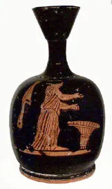 LEKYTHOS, SQUAT (ATHENIAN, RED-FIGURE)