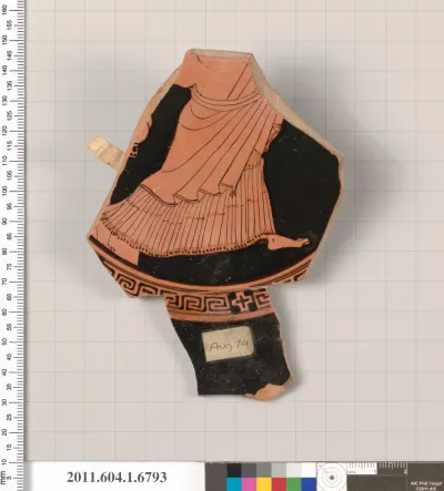 Terracotta fragment of a kylix (drinking cup)