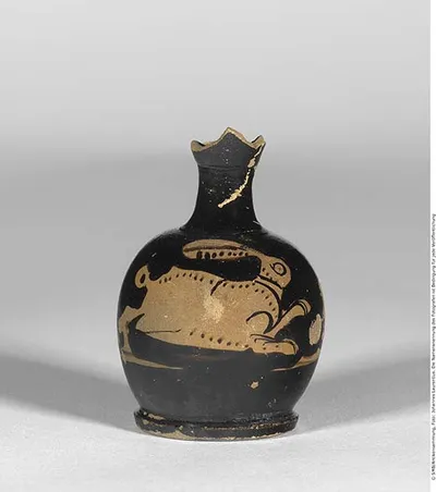 Attisch rotfigurige Bauchlekythos (Aryballos)