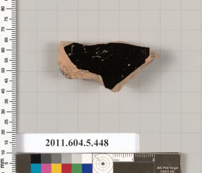 Terracotta fragment of a kylix (drinking cup)