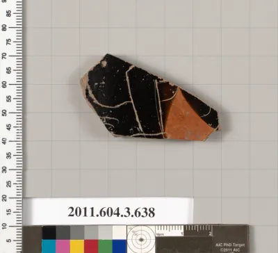 Terracotta fragment of a calyx-krater (bowl for mixing wine and water) or column-krater (bowl for mixing wine and water)