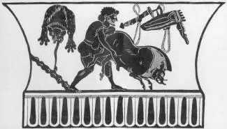 AMPHORA, NECK (ATHENIAN, BLACK-FIGURE)
