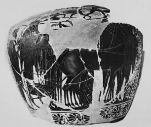 HYDRIA, FRAGMENT (ATHENIAN, BLACK-FIGURE)