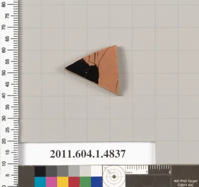 Terracotta fragment of a kylix (drinking cup)