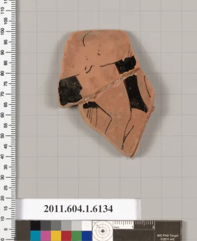 Terracotta fragment of a kylix (drinking cup)