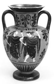 AMPHORA, NECK (ATHENIAN, BLACK-FIGURE)