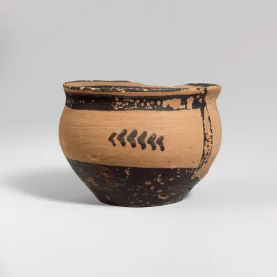 Terracotta one-handled cup