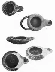 LAMP (ATHENIAN, BLACK GLAZE)