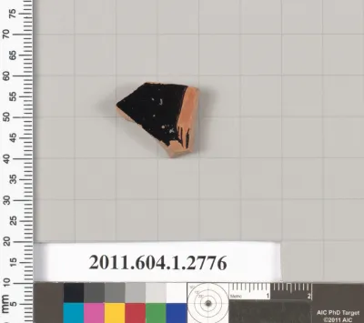 Terracotta fragment of a kylix (drinking cup)