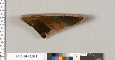 Terracotta fragment of a column-krater (bowl for mixing wine and water)