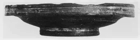 PLATE (ETRUSCAN, BUCCHERO)