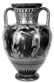 AMPHORA, NECK (ATHENIAN, BLACK-FIGURE)
