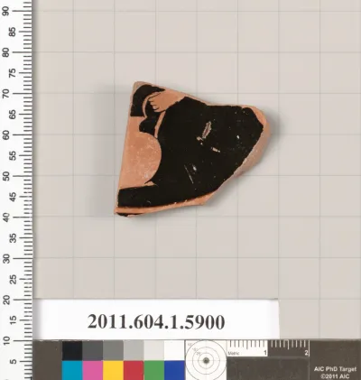 Terracotta fragment of a kylix (drinking cup)