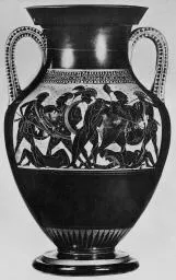 AMPHORA, BELLY, TYPE A (ATHENIAN, BLACK-FIGURE)